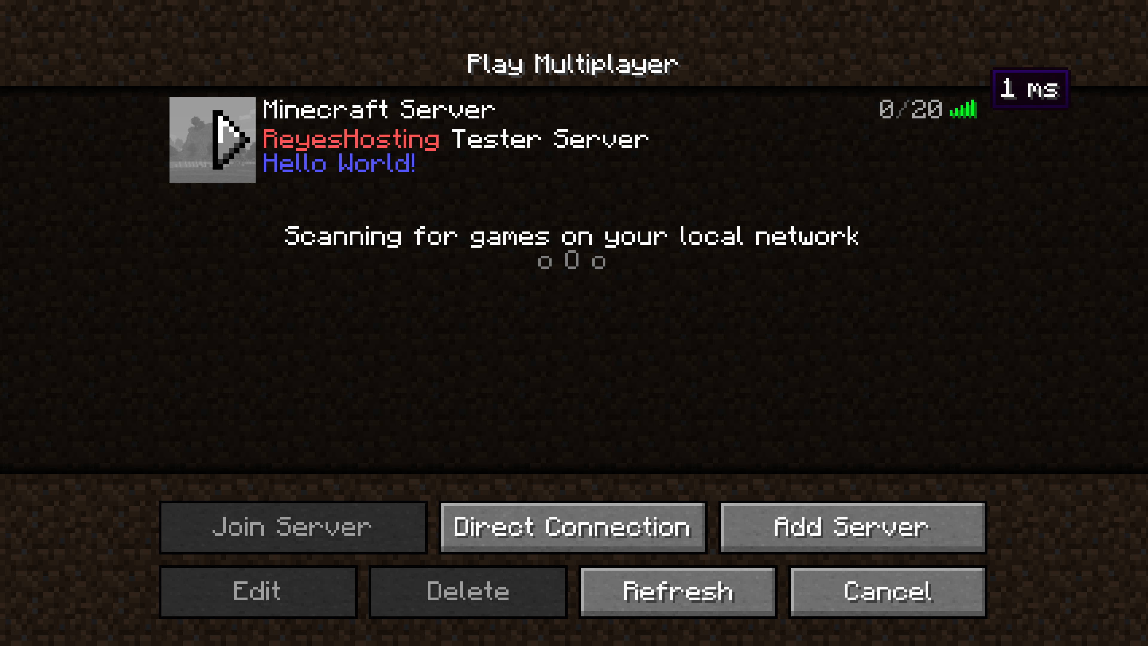 Minecraft Demo Server